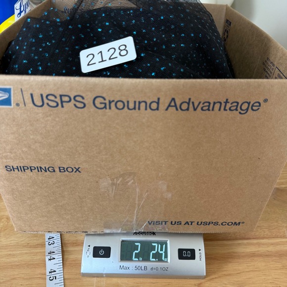 Victor Costa Black Glitter Polka Dot Ruched Tulle Ruffle Mermaid Gown Dress SZ 4 - Picture 13 of 13